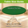 imageSmiry Round Spandex Tablecloth Elastic Fitted Washable Tablecloths for 36quot44quot Tables Waterpoof Stretch Picnic Table Cover for Dining Indoor and Outdoor BlueEmerald Green