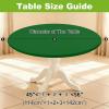 imageSmiry Round Spandex Tablecloth Elastic Fitted Washable Tablecloths for 36quot44quot Tables Waterpoof Stretch Picnic Table Cover for Dining Indoor and Outdoor BlueEmerald Green