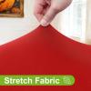 imageSmiry Round Spandex Tablecloth Elastic Fitted Washable Tablecloths for 36quot44quot Tables Waterpoof Stretch Picnic Table Cover for Dining Indoor and Outdoor BlueRed