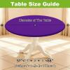 imageSmiry Round Spandex Tablecloth Elastic Fitted Washable Tablecloths for 36quot44quot Tables Waterpoof Stretch Picnic Table Cover for Dining Indoor and Outdoor BluePurple
