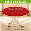 imageSmiry Round Spandex Tablecloth Elastic Fitted Washable Tablecloths for 36quot44quot Tables Waterpoof Stretch Picnic Table Cover for Dining Indoor and Outdoor BlueRed