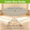 imageSmiry Round Spandex Tablecloth Elastic Fitted Washable Tablecloths for 36quot44quot Tables Waterpoof Stretch Picnic Table Cover for Dining Indoor and Outdoor BlueTaupe