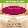 imageSmiry Round Spandex Tablecloth Elastic Fitted Washable Tablecloths for 36quot44quot Tables Waterpoof Stretch Picnic Table Cover for Dining Indoor and Outdoor BlueFuchsia