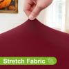 imageSmiry Round Spandex Tablecloth Elastic Fitted Washable Tablecloths for 36quot44quot Tables Waterpoof Stretch Picnic Table Cover for Dining Indoor and Outdoor BlueWine Red