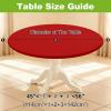 imageSmiry Round Spandex Tablecloth Elastic Fitted Washable Tablecloths for 36quot44quot Tables Waterpoof Stretch Picnic Table Cover for Dining Indoor and Outdoor BlueRed