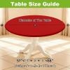 imageSmiry Round Spandex Tablecloth Elastic Fitted Washable Tablecloths for 36quot44quot Tables Waterpoof Stretch Picnic Table Cover for Dining Indoor and Outdoor BlueRed