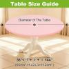 imageSmiry Round Spandex Tablecloth Elastic Fitted Washable Tablecloths for 36quot44quot Tables Waterpoof Stretch Picnic Table Cover for Dining Indoor and Outdoor BluePink