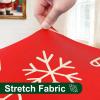 imageSmiry Round Spandex Tablecloth Elastic Fitted Washable Tablecloths for 36quot44quot Tables Waterpoof Stretch Picnic Table Cover for Dining Indoor and Outdoor BlueChristmas Red