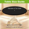 imageSmiry Round Spandex Tablecloth Elastic Fitted Washable Tablecloths for 36quot44quot Tables Waterpoof Stretch Picnic Table Cover for Dining Indoor and Outdoor BlueBlack