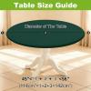 imageSmiry Round Spandex Tablecloth Elastic Fitted Washable Tablecloths for 36quot44quot Tables Waterpoof Stretch Picnic Table Cover for Dining Indoor and Outdoor BlueHunter Green