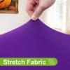 imageSmiry Round Spandex Tablecloth Elastic Fitted Washable Tablecloths for 36quot44quot Tables Waterpoof Stretch Picnic Table Cover for Dining Indoor and Outdoor BluePurple