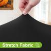 imageSmiry Round Spandex Tablecloth Elastic Fitted Washable Tablecloths for 36quot44quot Tables Waterpoof Stretch Picnic Table Cover for Dining Indoor and Outdoor BlueBlack