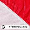 imageSmiry Round Table Cloth Cover Elastic Fitted Flannel Backed Vinyl Tablecloths for 36quot44quot Round Tables Waterproof Wipeable Table Covers for Indoor Outdoor Picnic and Camping Red