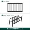 imageSmiry Bamboo Shoe Rack for Closet 5 Tier Wooden Stackable Shoe Organizer Free Standing Shoes Storage Shelf for Entryway Front Door Entrance BrownBlack