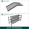imageSmiry Bamboo Shoe Rack for Closet 5 Tier Wooden Stackable Shoe Organizer Free Standing Shoes Storage Shelf for Entryway Front Door Entrance BrownBlack
