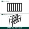 imageSmiry Bamboo Shoe Rack for Closet 5 Tier Wooden Stackable Shoe Organizer Free Standing Shoes Storage Shelf for Entryway Front Door Entrance BrownBlack