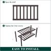 imageSmiry Bamboo Shoe Rack for Closet 5 Tier Wooden Stackable Shoe Organizer Free Standing Shoes Storage Shelf for Entryway Front Door Entrance BrownBrown