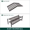 imageSmiry Bamboo Shoe Rack for Closet 5 Tier Wooden Stackable Shoe Organizer Free Standing Shoes Storage Shelf for Entryway Front Door Entrance BrownBrown