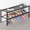 imageSmiry Bamboo Shoe Rack for Closet 5 Tier Wooden Stackable Shoe Organizer Free Standing Shoes Storage Shelf for Entryway Front Door Entrance BrownBrown