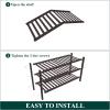 imageSmiry Bamboo Shoe Rack for Closet 5 Tier Wooden Stackable Shoe Organizer Free Standing Shoes Storage Shelf for Entryway Front Door Entrance BrownBrown
