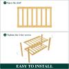 imageSmiry Bamboo Shoe Rack for Closet 5 Tier Wooden Stackable Shoe Organizer Free Standing Shoes Storage Shelf for Entryway Front Door Entrance BrownNatural