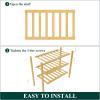 imageSmiry Bamboo Shoe Rack for Closet 5 Tier Wooden Stackable Shoe Organizer Free Standing Shoes Storage Shelf for Entryway Front Door Entrance BrownNatural