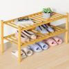 imageSmiry Bamboo Shoe Rack for Closet 5 Tier Wooden Stackable Shoe Organizer Free Standing Shoes Storage Shelf for Entryway Front Door Entrance BrownNatural