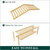 imageSmiry Bamboo Shoe Rack for Closet 5 Tier Wooden Stackable Shoe Organizer Free Standing Shoes Storage Shelf for Entryway Front Door Entrance BrownNatural