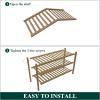imageSmiry Bamboo Shoe Rack for Closet 5 Tier Wooden Stackable Shoe Organizer Free Standing Shoes Storage Shelf for Entryway Front Door Entrance BrownWalnut