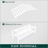 imageSmiry Bamboo Shoe Rack for Closet 5 Tier Wooden Stackable Shoe Organizer Free Standing Shoes Storage Shelf for Entryway Front Door Entrance BrownWhite