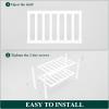 imageSmiry Bamboo Shoe Rack for Closet 5 Tier Wooden Stackable Shoe Organizer Free Standing Shoes Storage Shelf for Entryway Front Door Entrance BrownWhite