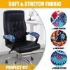 imageSmiry Stretch Printed Office Computer Chair Covers2 Pcs Soft Office Chair Armrest Covers Blue Green