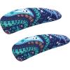 imageSmiry Stretch Printed Office Computer Chair Covers2 Pcs Soft Office Chair Armrest Covers Blue Green