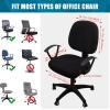 imageSmiry Stretch Jacquard Office Computer Chair Covers and Stretch Printed Office Computer Chair Covers Black