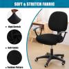 imageSmiry Stretch Jacquard Office Computer Chair Covers and Stretch Printed Office Computer Chair Covers Black