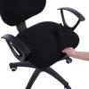 imageSmiry Stretch Office Computer Chair Covers Seat  Backrest Cover Black 2 Items Bundle