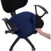imageSmiry Stretch Office Computer Chair Covers Seat  Backrest Cover Navy Blue 2 Items Bundle