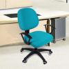imageSmiry Stretch Office Computer Chair Covers Seat  Backrest Cover Peacock Green 2 Items Bundle
