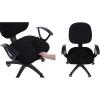 imageSmiry Stretch Office Computer Chair Covers Seat  Backrest Cover Black 2 Items Bundle