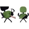 imageSmiry Stretch Office Computer Chair Covers Seat  Backrest Cover Olive Green 2 Items Bundle