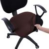 imageSmiry Stretch Office Computer Chair Covers Seat  Backrest Cover Chocolate 2 Items Bundle