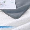 imageSmiry Waterproof Dog Bed Blanket Leakproof Pet Throw Blanket for Bed Couch Sofa Reversible Sherpa Fleece Furniture Protector Cover for Small Medium Large Dogs Cats Grey 50x60 inchesGrey