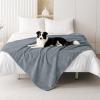 imageSmiry Waterproof Dog Bed Blanket Leakproof Pet Throw Blanket for Bed Couch Sofa Reversible Sherpa Fleece Furniture Protector Cover for Small Medium Large Dogs Cats Grey 50x60 inchesGrey