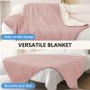 imageSmiry Waterproof Dog Bed Blanket Leakproof Pet Throw Blanket for Bed Couch Sofa Reversible Sherpa Fleece Furniture Protector Cover for Small Medium Large Dogs Cats Grey 50x60 inchesDusty Pink