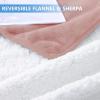 imageSmiry Waterproof Dog Bed Blanket Leakproof Pet Throw Blanket for Bed Couch Sofa Reversible Sherpa Fleece Furniture Protector Cover for Small Medium Large Dogs Cats Grey 50x60 inchesDusty Pink