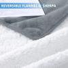 imageSmiry Waterproof Dog Bed Blanket Leakproof Pet Throw Blanket for Bed Couch Sofa Reversible Sherpa Fleece Furniture Protector Cover for Small Medium Large Dogs Cats Grey 50x60 inchesGrey