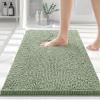 imageSmiry Bathroom Rugs 30X2030X20 Extra Soft Absorbent Shaggy Chenille Bath Mats Machine Washable Dry Quickly NonSlip Plush for Tub Shower and Floor Home Decor Accessories Sage Green