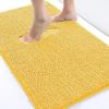 imageSmiry Chenille Bathroom Rugs 24x16 and UShaped Toilet Bath Rugs 20x20 Extra Soft and Absorbent Shaggy Bath Mat Machine Washable NonSlip Plush Carpet Yellow
