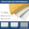 imageSmiry Chenille Bathroom Rugs 24x16 and UShaped Toilet Bath Rugs 20x20 Extra Soft and Absorbent Shaggy Bath Mat Machine Washable NonSlip Plush Carpet Yellow