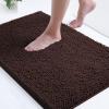 imageSmiry Luxury Chenille Bath Rug Set 2 Piece Extra Soft and Absorbent Shaggy Bathroom Mat Rugs Machine Washable NonSlip Plush Carpet Runner for Tub Shower and Bath Room24x1636quotx24quotBrown